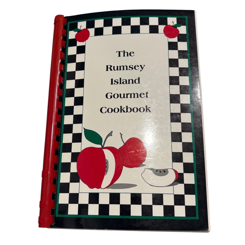 Vintage 1998 Rumsey Island Gourmet Cookbook Spiral Bound Community Recipes